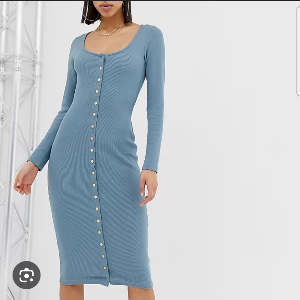 Missguided | Long Sleeve Midi Dress | size 6